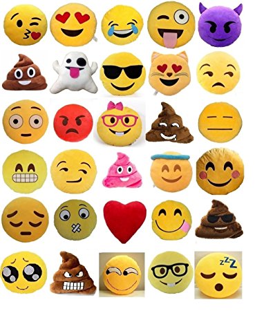 SMILE FACE EMOTICON PILLOWS & ACCESSORIES