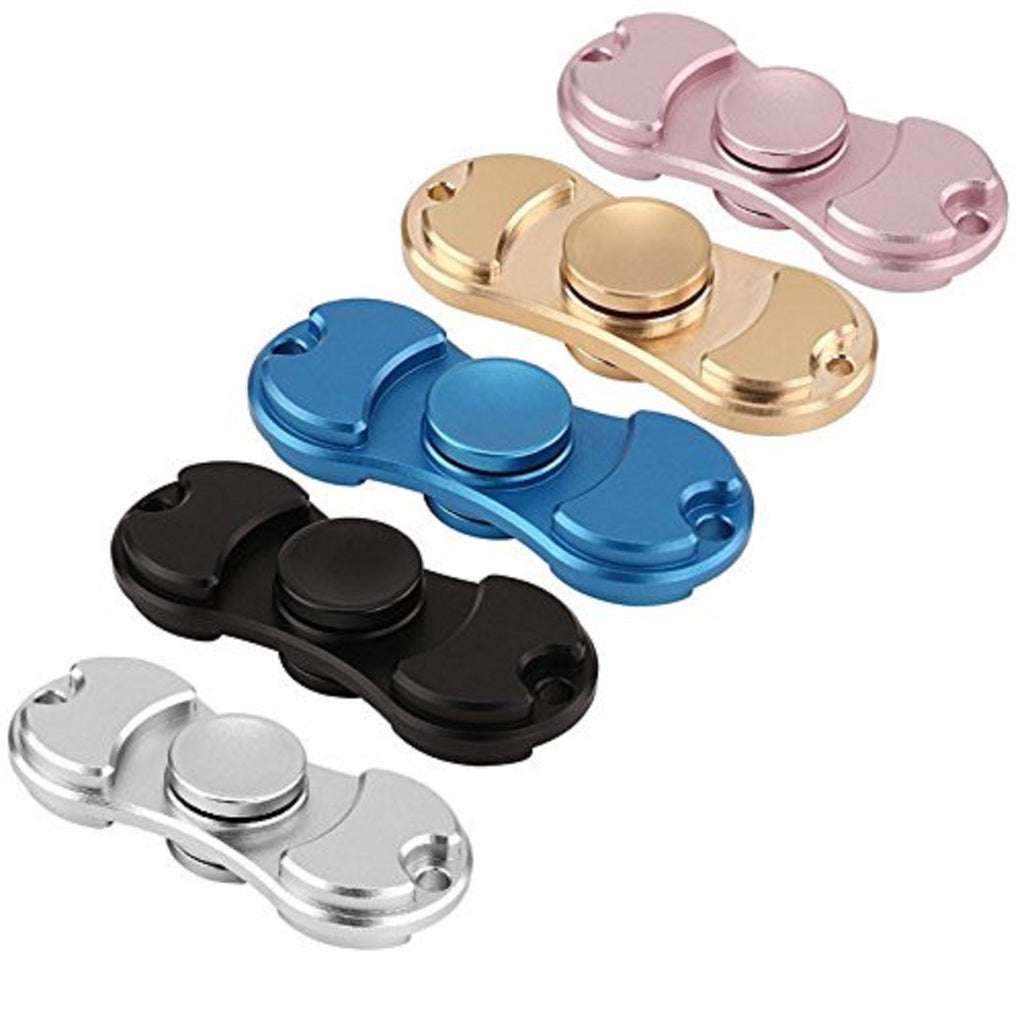 Tri Fidget Hand Spinner Metallic Metal Toy Stress Reducer Ball Bearing High  Speed Spinners - May help with ADD, ADHD, Anxiety, and Autism. 1 piece