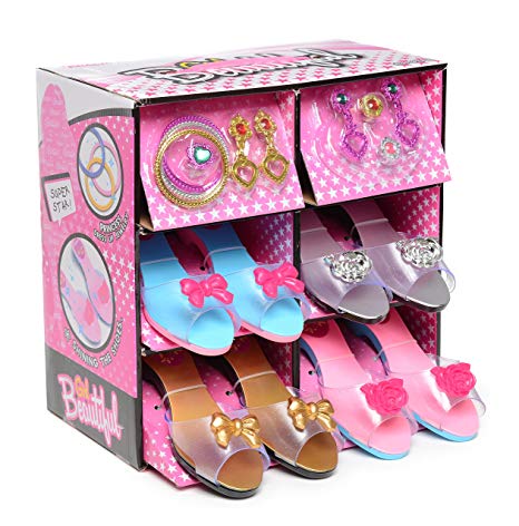 12Pcs Princess Dress Up Role Play Shoe Jewelry Boutique Set Fashion