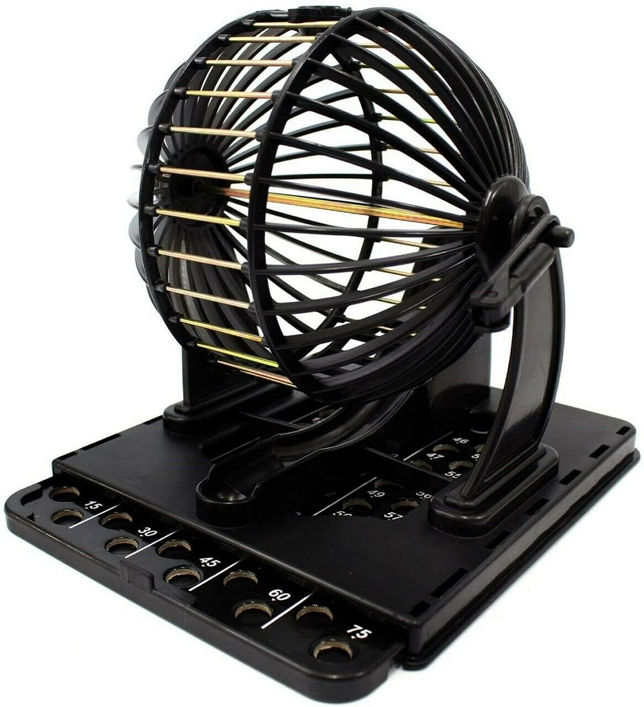 Bingo Machine Cage Game Set With Bingo Balls Classic Metal Cage Bing