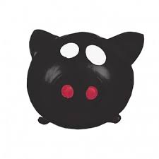 BLACK PIG SPLAT BALL (STRESS BALL, SQUEEZE BALL)