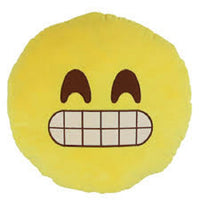 GIGGLE / HUNGER EMOTICON PLUSH PILLOW, 12" INCHES