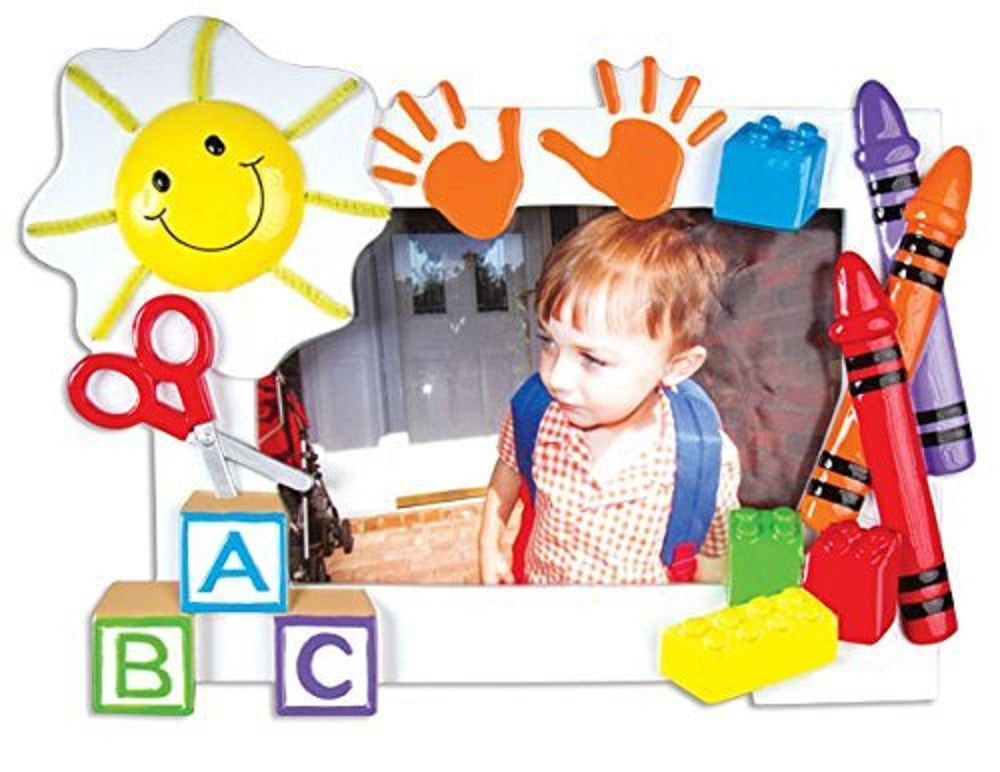 Daycare Preschool Frame Personalized Tree Ornament Xmas Noel Kindergarten Kids