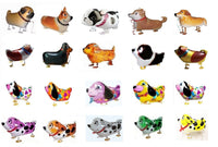GIFT DEPOT® TM SET/LOT OF 15 PUPPY DOG WALKING ANIMAL BALLOON PETS FOIL HELIUM