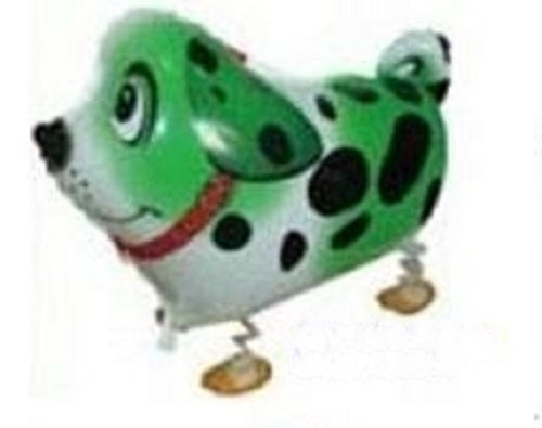 GREEN DALMATIAN DOG WALKING BALLOON ANIMAL