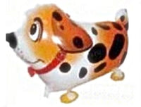 ORANGE DALMATIAN DOG WALKING BALLOON ANIMAL