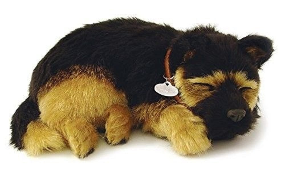 PERFECT PETZZZ GERMAN SHEPHERD PLUSH PUPPY BREATHING HUGGABLE ANIMAL DOG