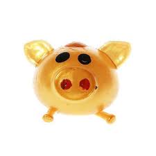 GOLD PIG SPLAT BALL (STRESS BALL, SQUEEZE BALL)