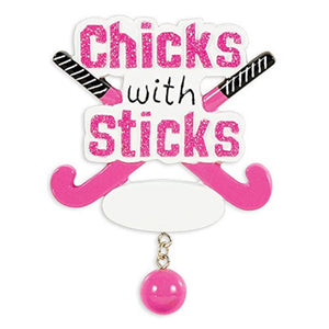 Field Hockey Personalized Christmas Tree Ornament X-mass Noel Sports Girl Sticks