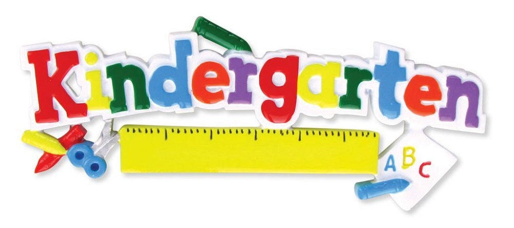 Kindergarten Elementary School Teacher Personalized Christmas Tree Ornament