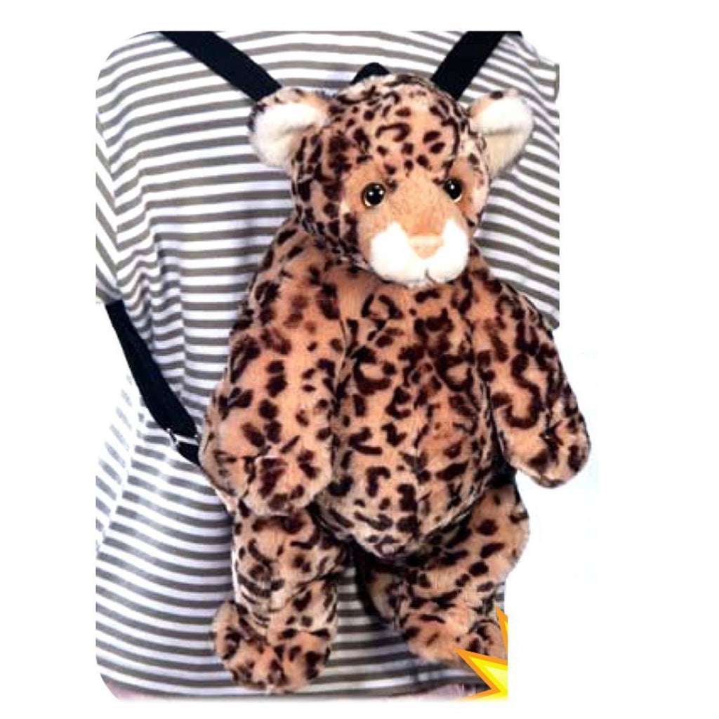 LEOPARD BACKPACK 16"  FIESTA PLUSH TOYS