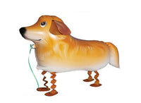 GOLDEN RETREIVER DOG WALKING BALLOON ANIMAL