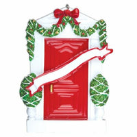 New Red Door Personalized Christmas Tree Ornament X-mass Noel House Home