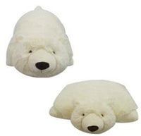 SMALL POLAR BEAR PET PILLOW 11" inches, My Friendly Plush Icy Toy