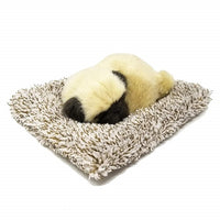 MINI PERFECT PETZZZ PUG PLUSH PUPPY BREATHING SNORING HUGGABLE ANIMAL MY PET TOY