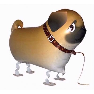 PUG DOG WALKING BALLOON ANIMAL