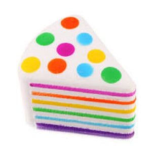 M&M CAKE SLICE SQUISHY TOY