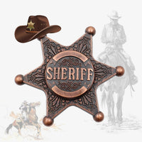 VINTAGE SHERIFF BADGE High Speed Metal Fidget Hand Spinner Stress Relief Toys