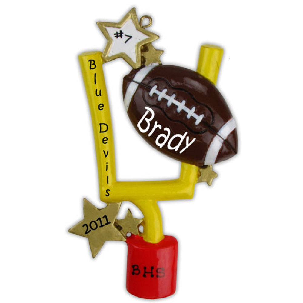 Football Personalized Christmas Tree Ornament Xmas NEW