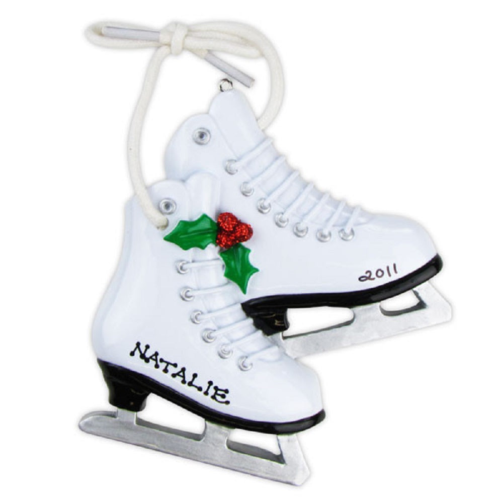 Figure Skates Personalized Christmas Tree Ornament X-mass NEW