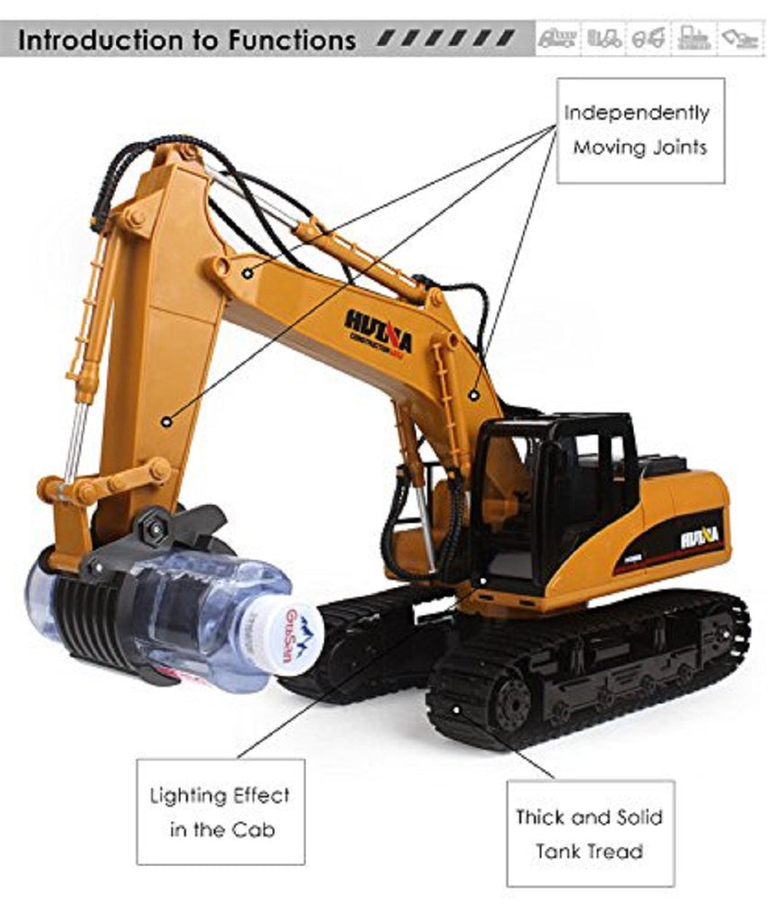 HuiNa Toys 1570 16 Channel 1/14RC 2.4GH Metal Timber Grab Log RC Charging