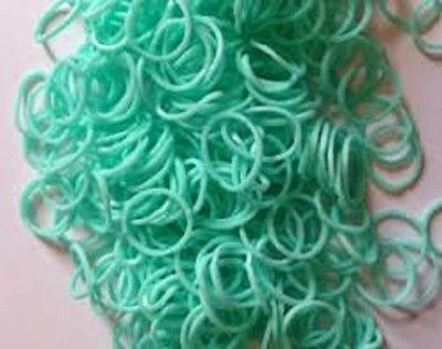 TURQUOISE 600 Pcs Bag DIY LOOM RUBBER BAND REFILLS
