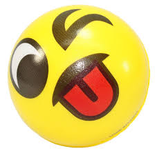 CRAYZ WINK EMOTICON SPLAT BALL (STRESS BALL, SQUEEZE BALL)