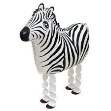ZEBRA WALKING BALLOON ANIMAL
