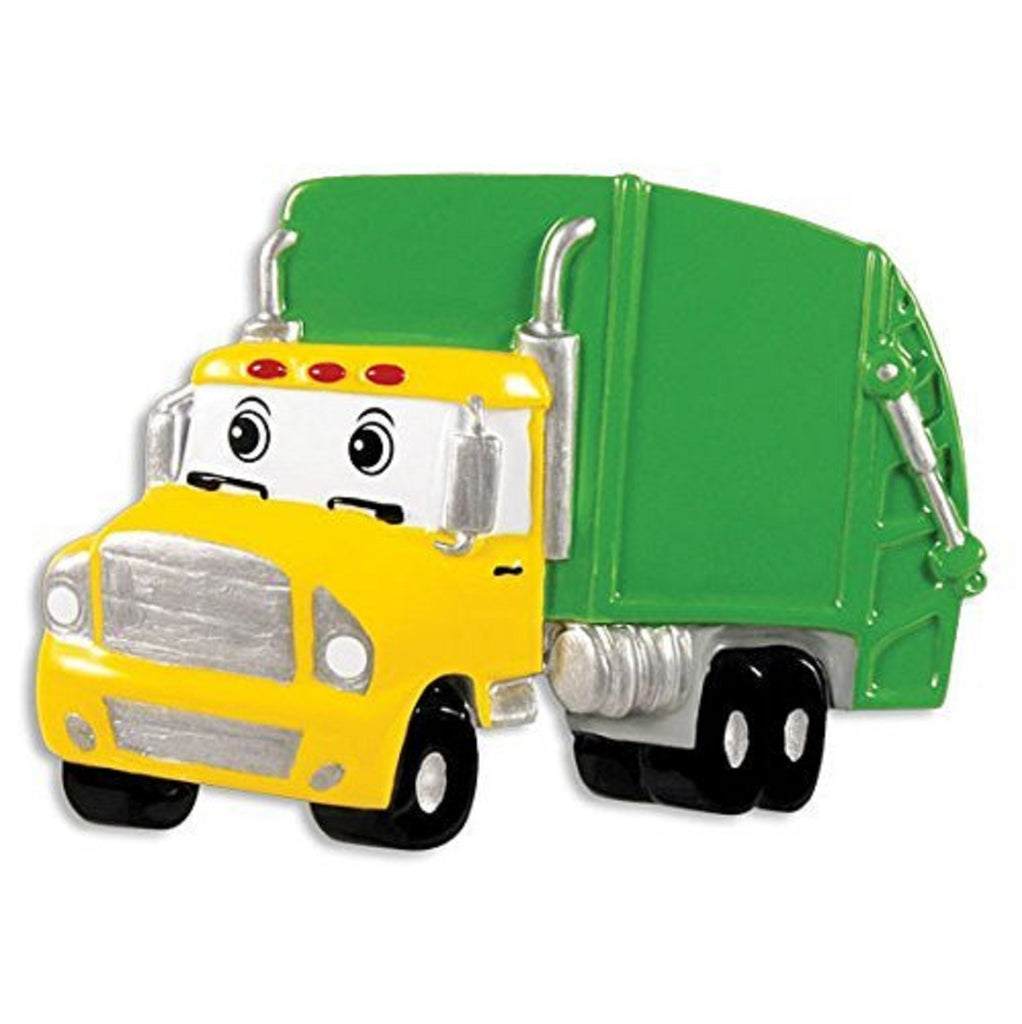 Green Garbage Truck Christmas Tree Lawn Mower Ornament Xmas Noel Wheel Car X-mas