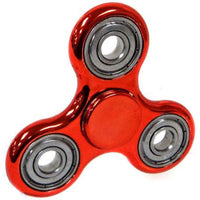 REGULAR METALLIC Fidget Metal Hand Spinner Stress Anxiety Relief Toys Tri 3