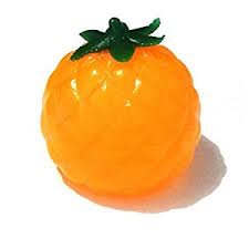 ORANGE PINEAPPLE SPLAT BALL (STRESS BALL, SQUEEZE BALL)