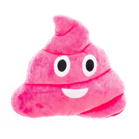 PINK POOP EMOTICON PLUSH PILLOW, 13" INCHES