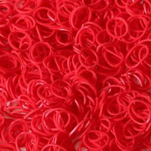 SCENTED RED (STRAWBERRY) 600 Pcs Bag DIY LOOM RUBBER BAND REFILLS