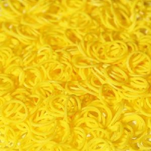 YELLOW 600 Pcs Bag DIY LOOM RUBBER BAND REFILLS