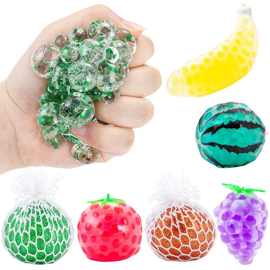 SPLAT BALLS, SQUEEZE BALLS, MESH BALLS