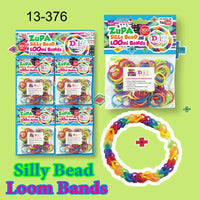 SILLY BEAD 600 Pcs Bag DIY LOOM RUBBER BAND REFILLS