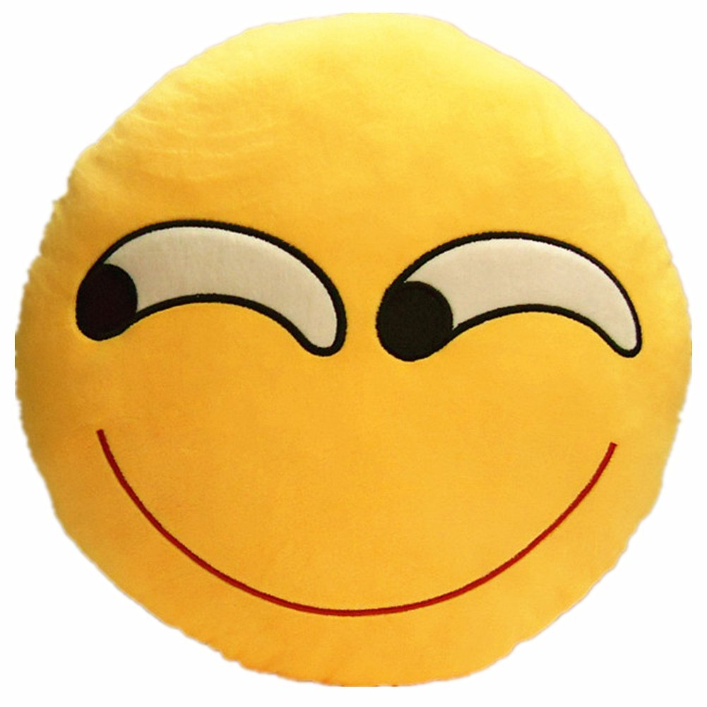 SINISTER EMOTICON PLUSH PILLOW, 12" INCHES