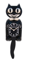 Classic Vintage Retro Kit-Cat Klock 15 1/2" Black Boy Clock Rolling Eyes Tail