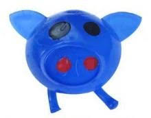 BLUE PIG SPLAT BALL (STRESS BALL, SQUEEZE BALL)
