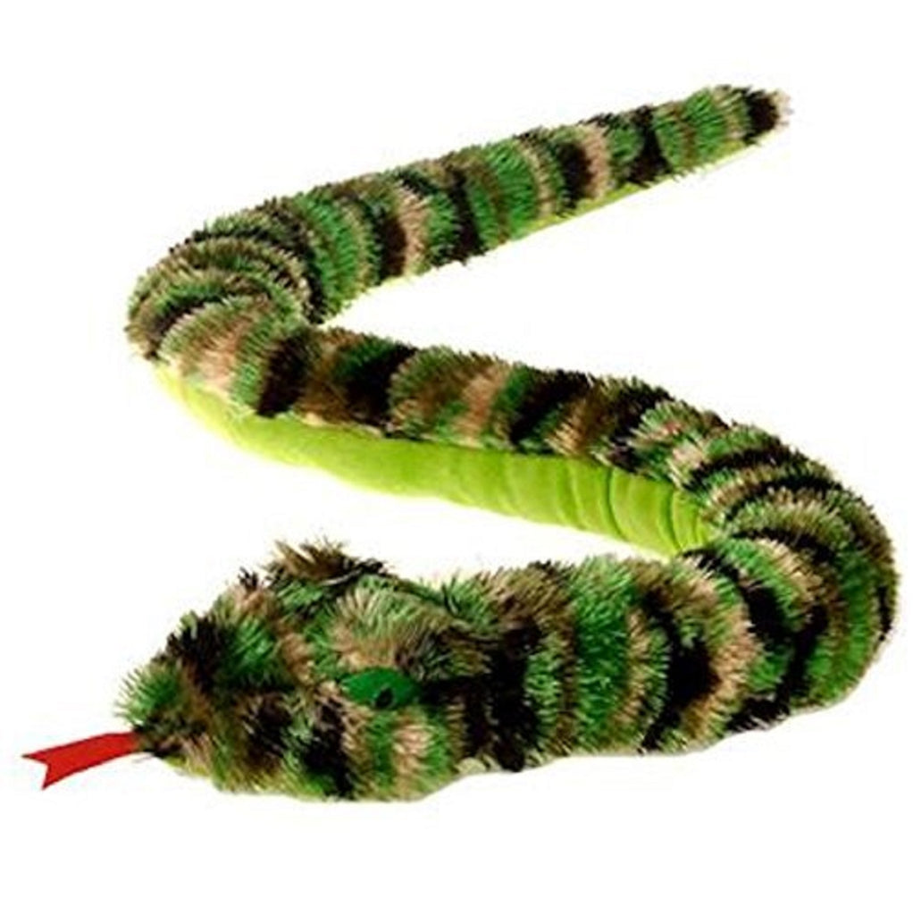 Fiesta Camouflage Shaggy Snake Plush 62'' Inches Tie Dye My Bean Bag Pet Pillow
