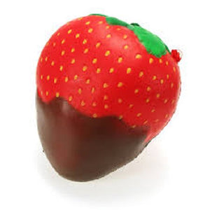 DIPPED CHOCOLATE STRAWBERRY SQUISHY TOY
