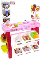40pcs Pink Dessert Shop PlaySet Ice cream Candy Chocolate Bread Toy