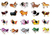 GIFT DEPOT® TM SET/LOT OF 75 WALKING ANIMAL BALLOON PETS AIRWALKERS FOIL HELIUM