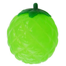 GREEN PINEAPPLE SPLAT BALL (STRESS BALL, SQUEEZE BALL)