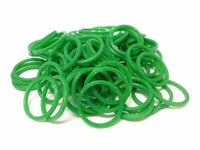 GLITTERED GREEN 600 Pcs Bag DIY LOOM RUBBER BAND REFILLS