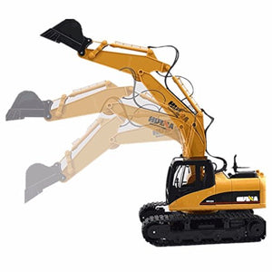HuiNa Toys 1550 15 Channel 1/14RC 2.4GA Metal Excavator RC Charging Bulldozer