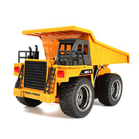 HuiNa Toys 1540 6 Channel 1/18 2.4GA Metal Dump Truck RC Charging Excavator Grab