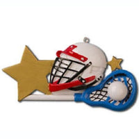 LACROSSE HELMET Personalized Christmas Tree Ornament X-mass NEW SPORTS