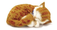 PERFECT ORANGE TABBY PLUSH BREATHING HUGGABLE ANIMAL CAT REAL KITTEN SOFT TOY