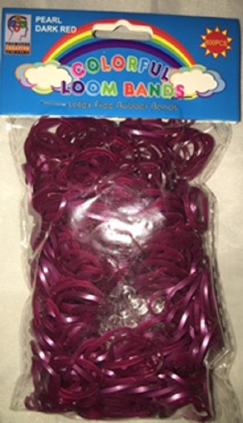 PURPLE 600 Pcs Bag DIY LOOM RUBBER BAND REFILLS